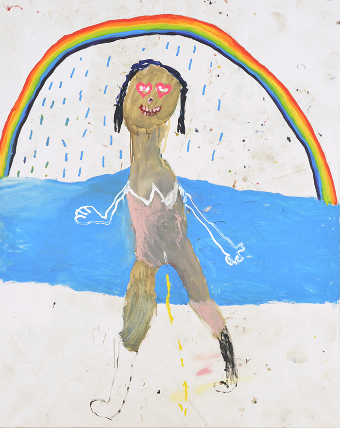 Bel Fullana – PIPI SHOWER. Oil on canvas. 162 x 130 cm. 2017