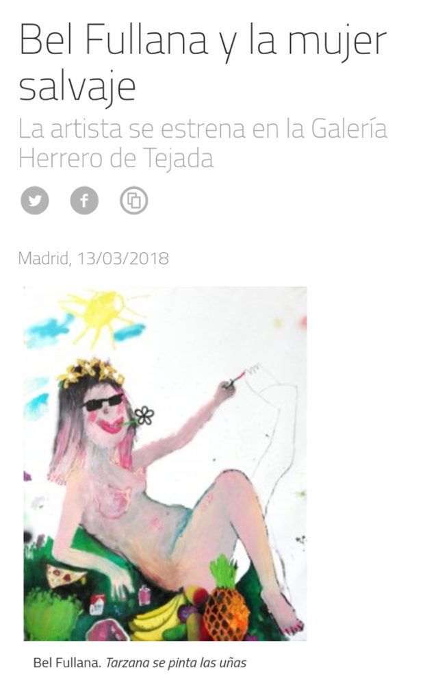 Bel Fullana – Tarzana’s exhibition in MASDEARTE!! :)