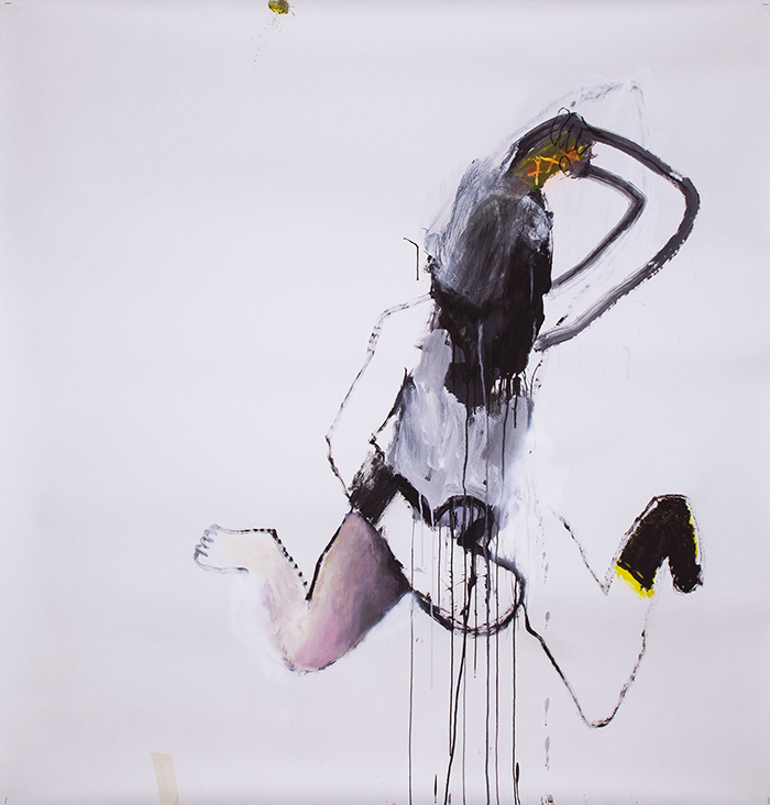Bel Fullana – S.T. Acrylic, marker pen, spray and collage on paper. 160 x 150cm.2013